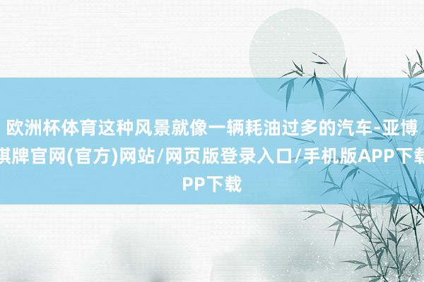 欧洲杯体育这种风景就像一辆耗油过多的汽车-亚博棋牌官网(官方)网站/网页版登录入口/手机版APP下载